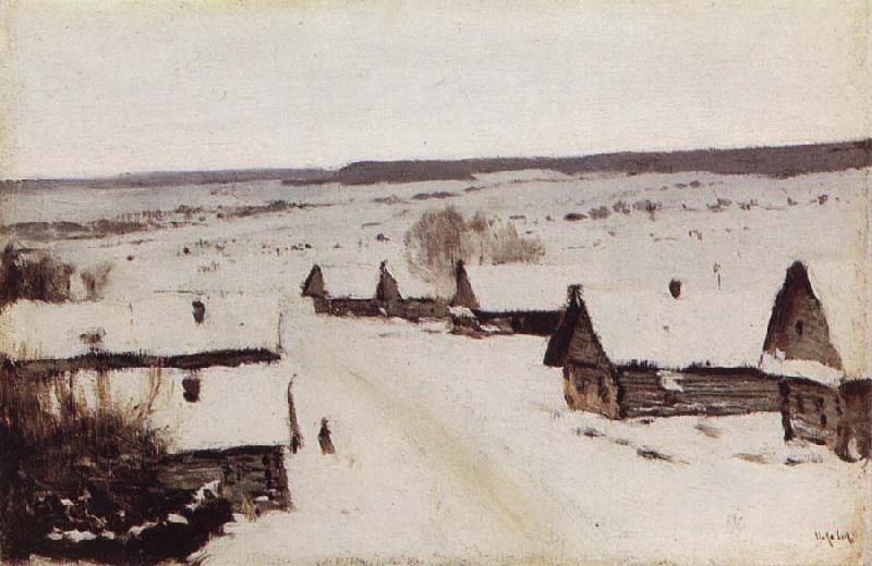 Levitan, Isaak Dore winter oil painting picture